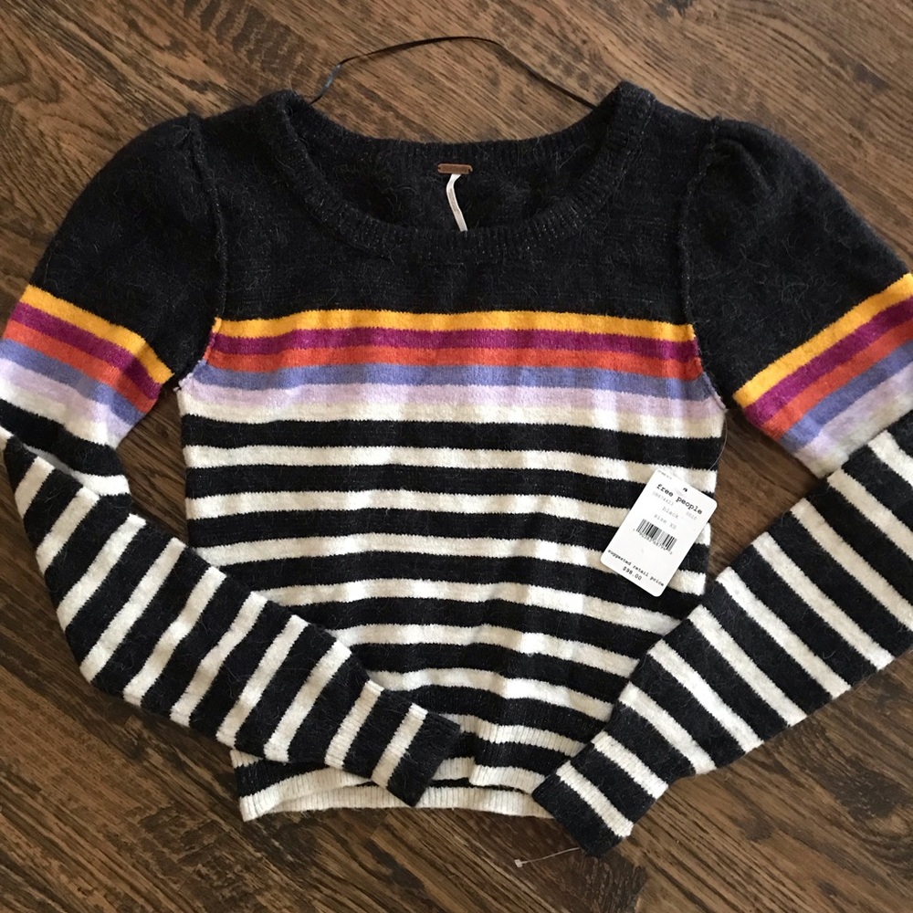 FREE PEOPLE STRIPED SWEATER